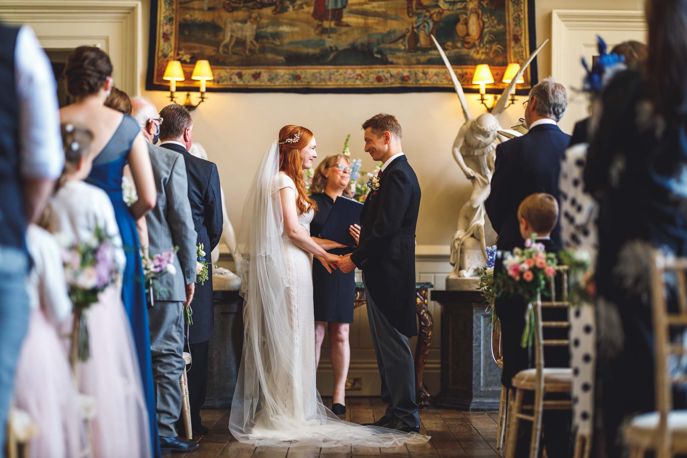 Wedding ceremony at Elmore Court in Gloucestershire