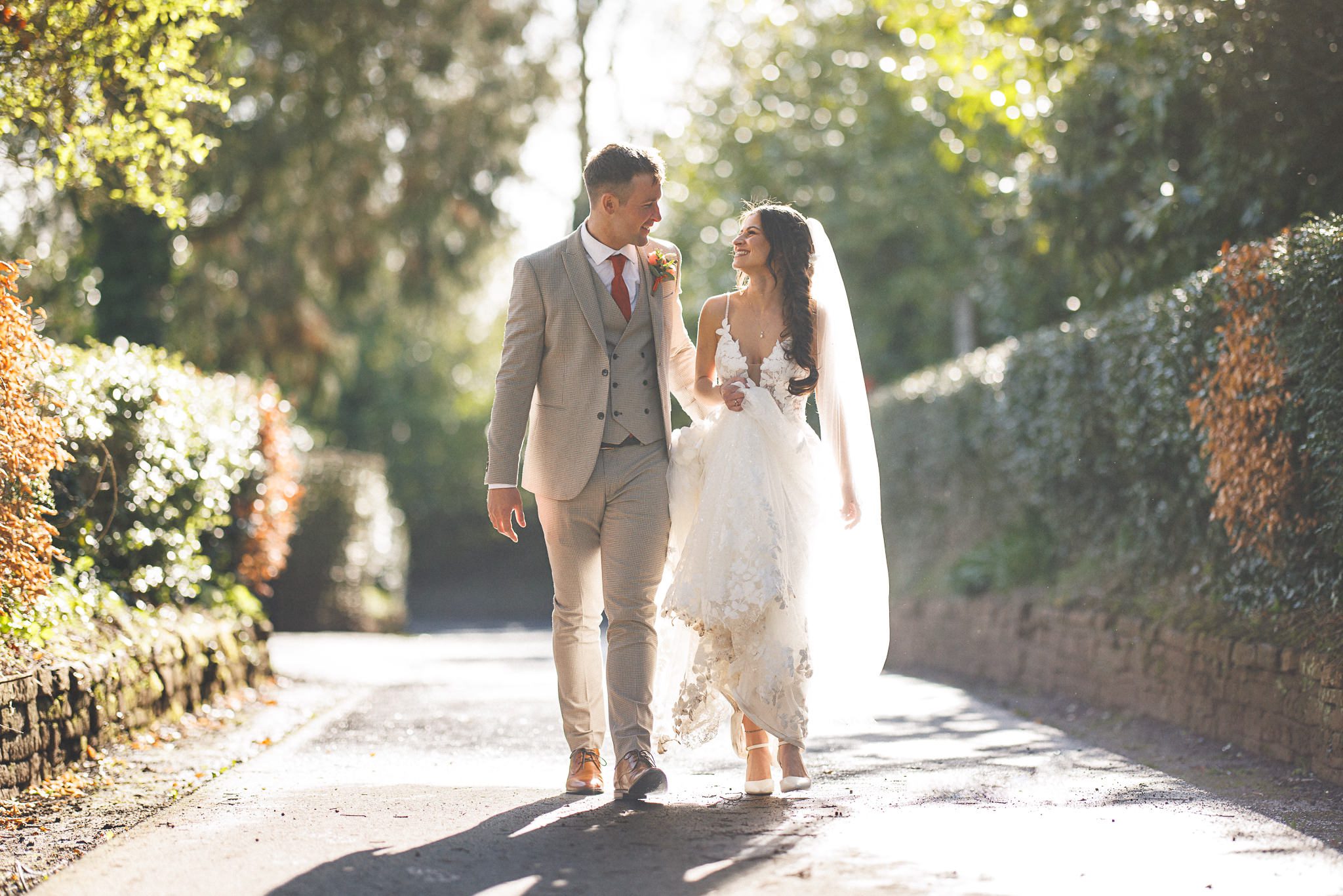 Bredenbury Court Barns Wedding Photography, couple portrait.