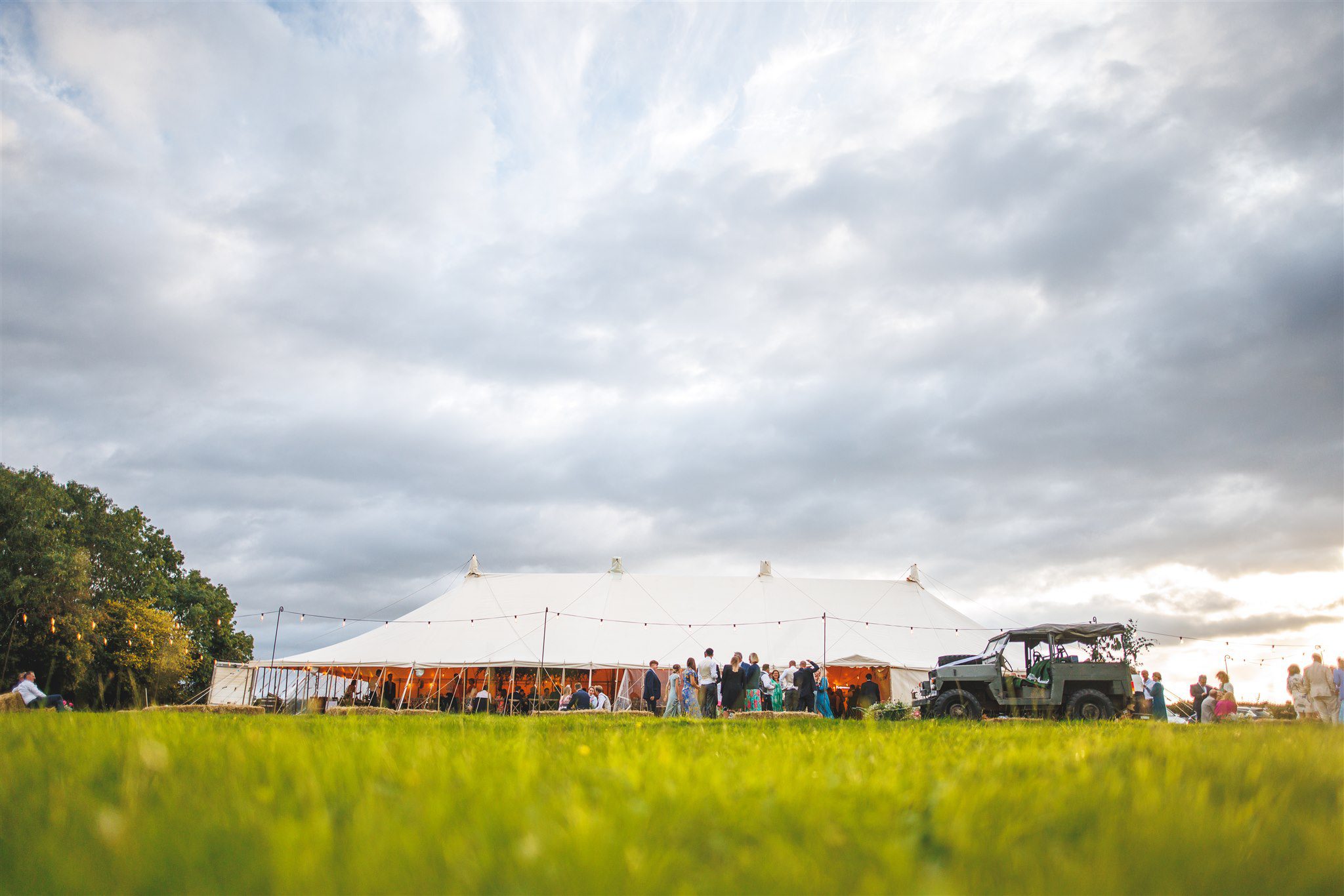 Marquee wedding photographer in Herefordshire