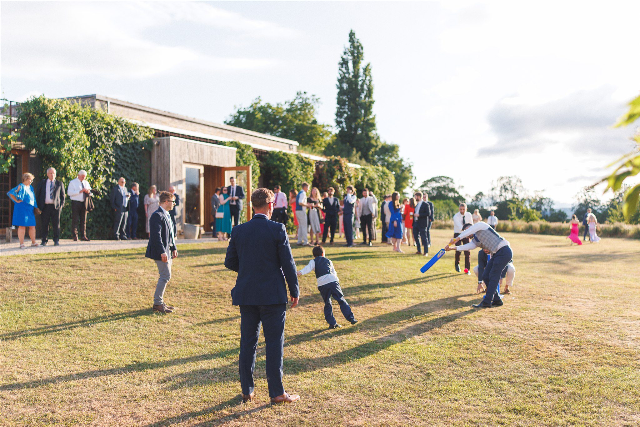 Zofia and Ben dancing together during the evening reception
