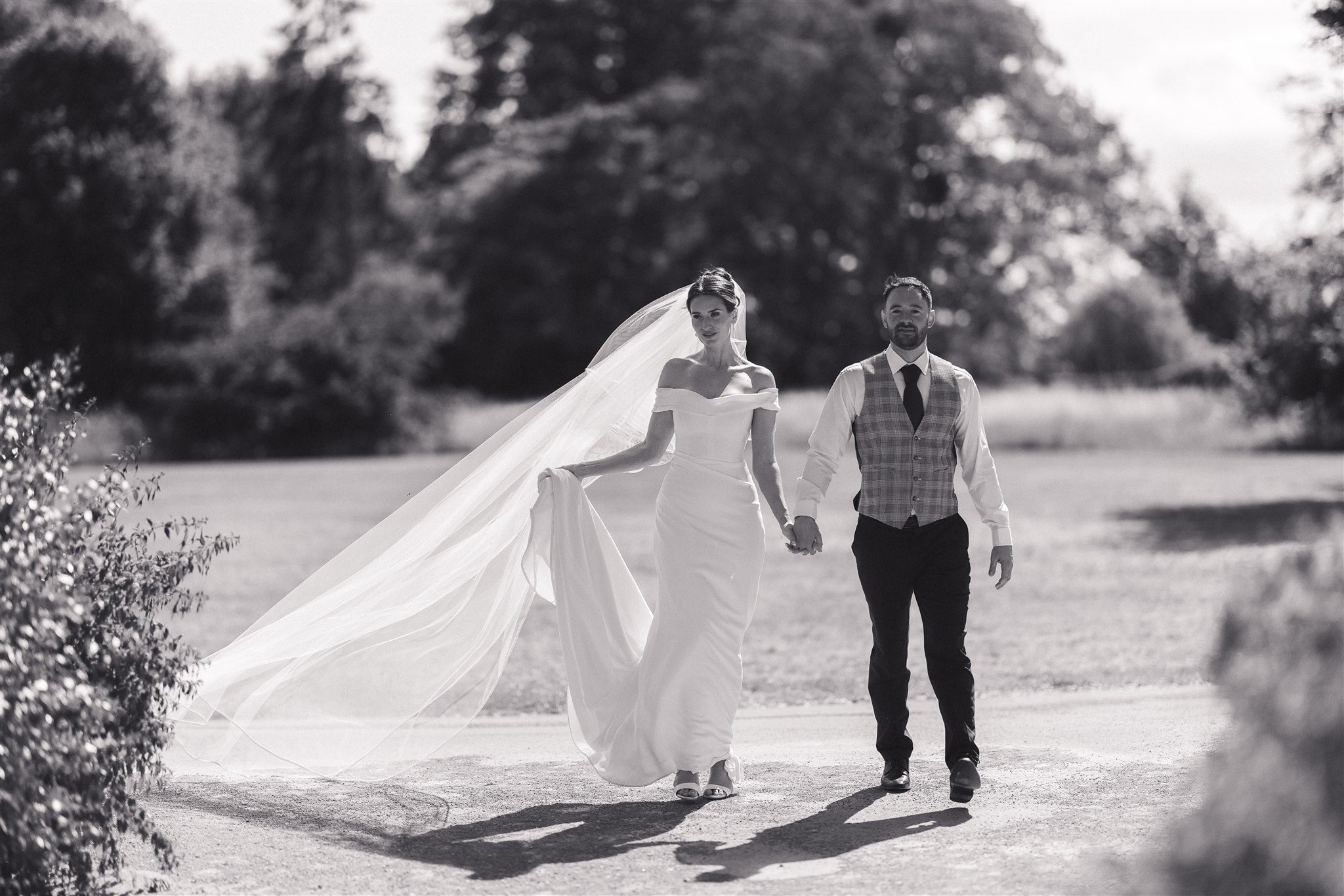 Zofia and Ben at their wedding at Elmore Court in Gloucestershire