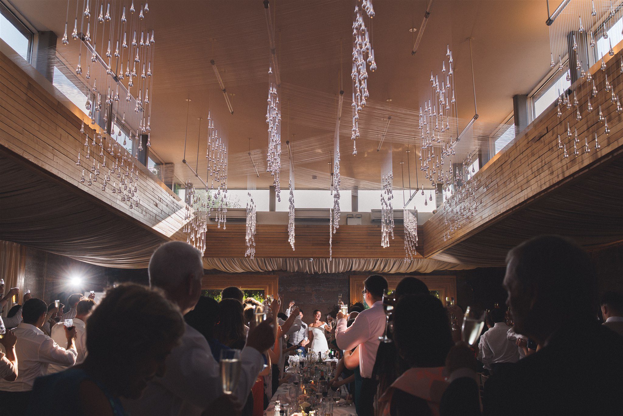 Guests watching Zofia and Ben's first dance