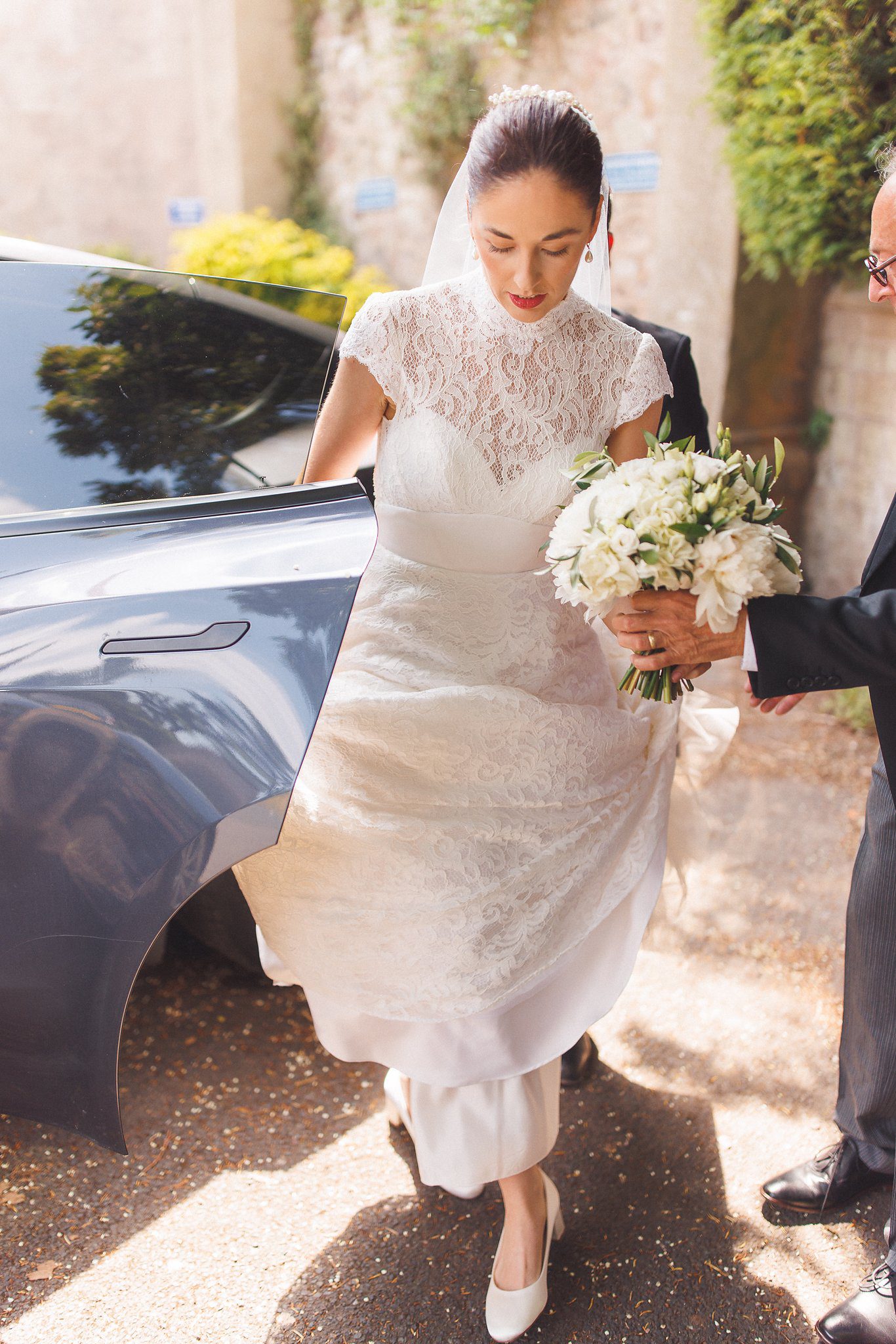 Lucinda arriving at the priory