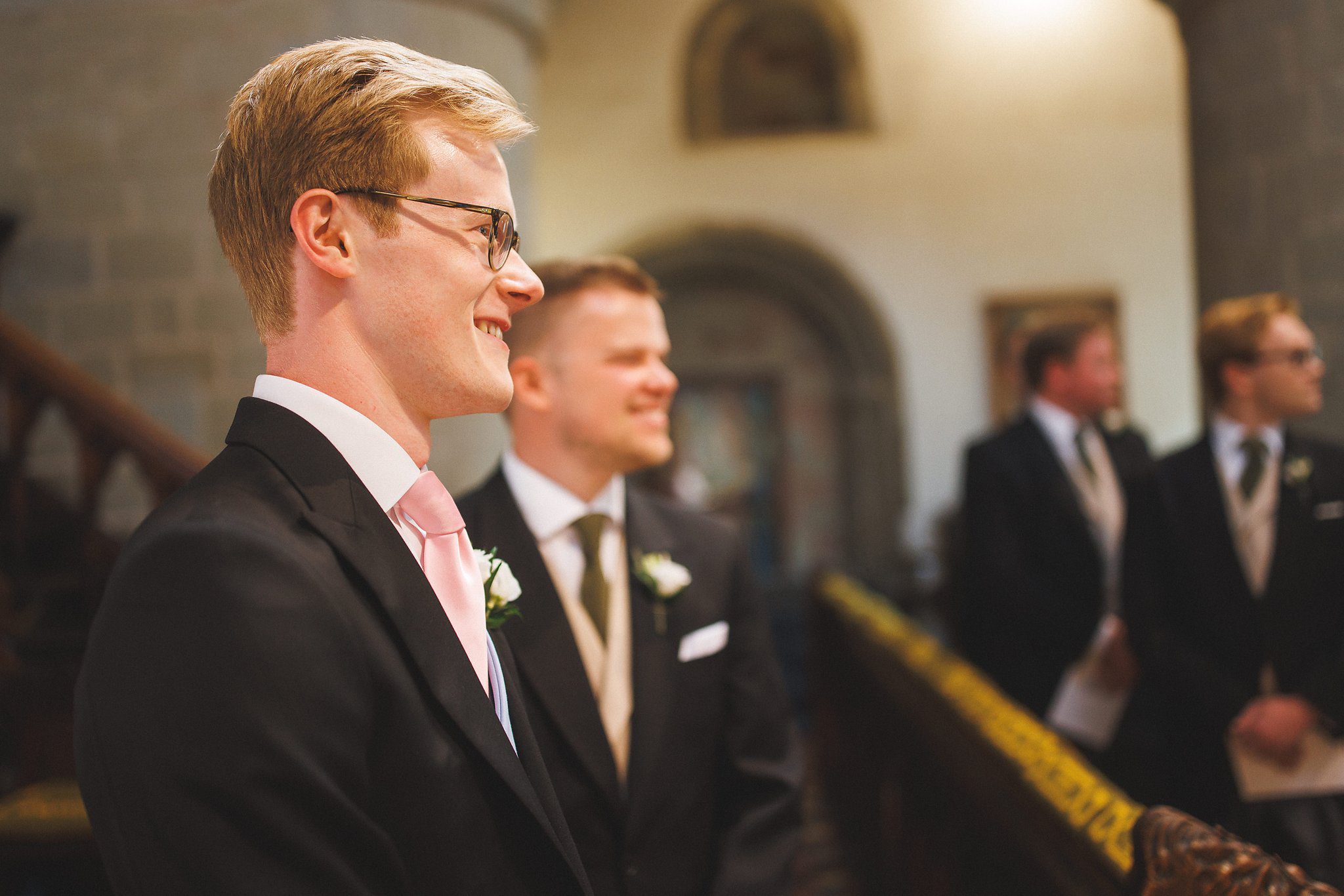 Tom and his best man before the ceremony