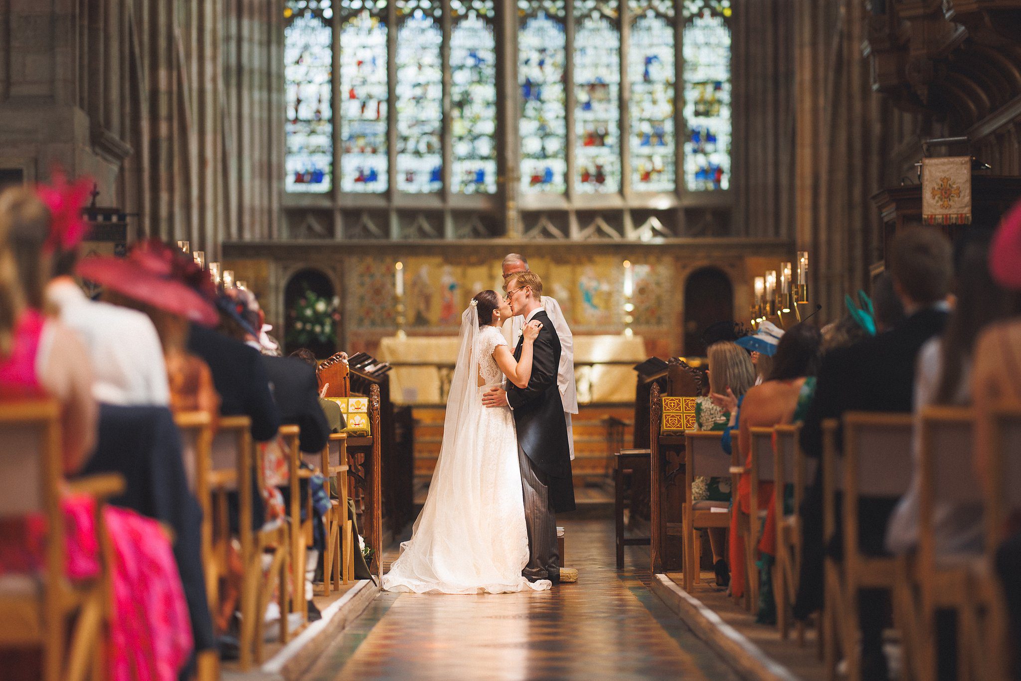Lucinda and Tom together during the ceremony