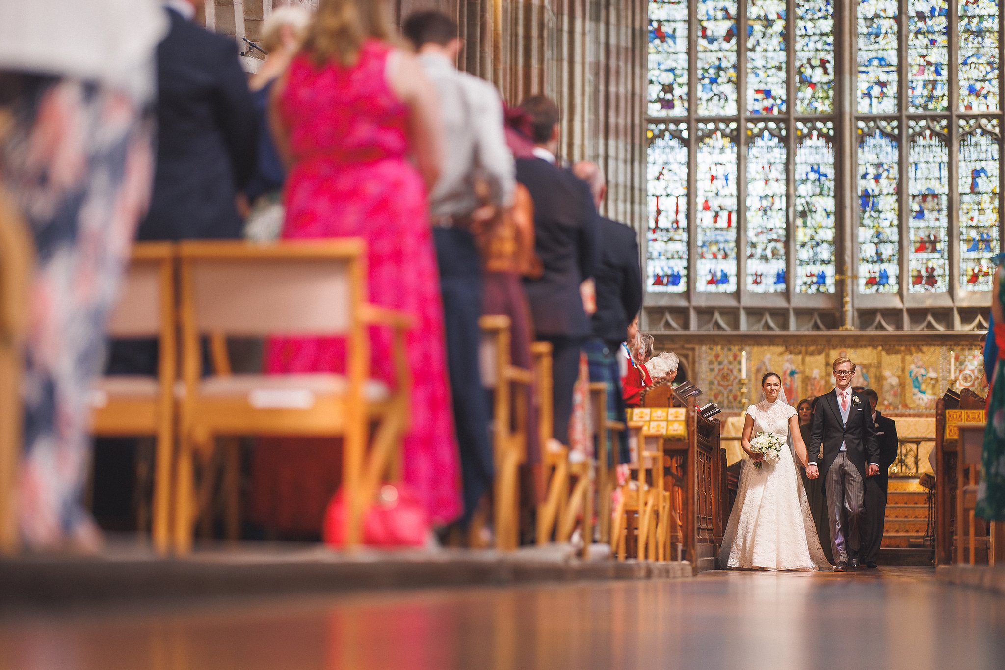 The congregation at Great Malvern Priory