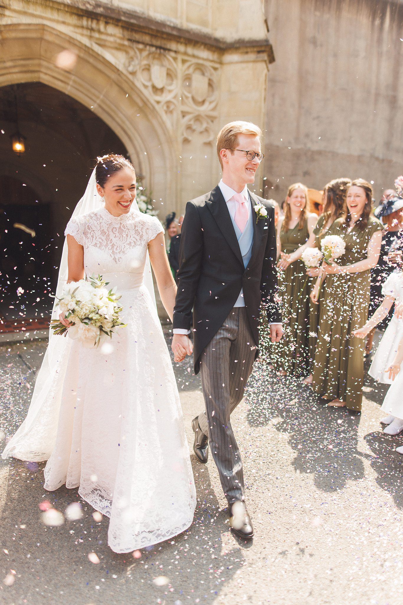 Lucinda and Tom coming out of the priory