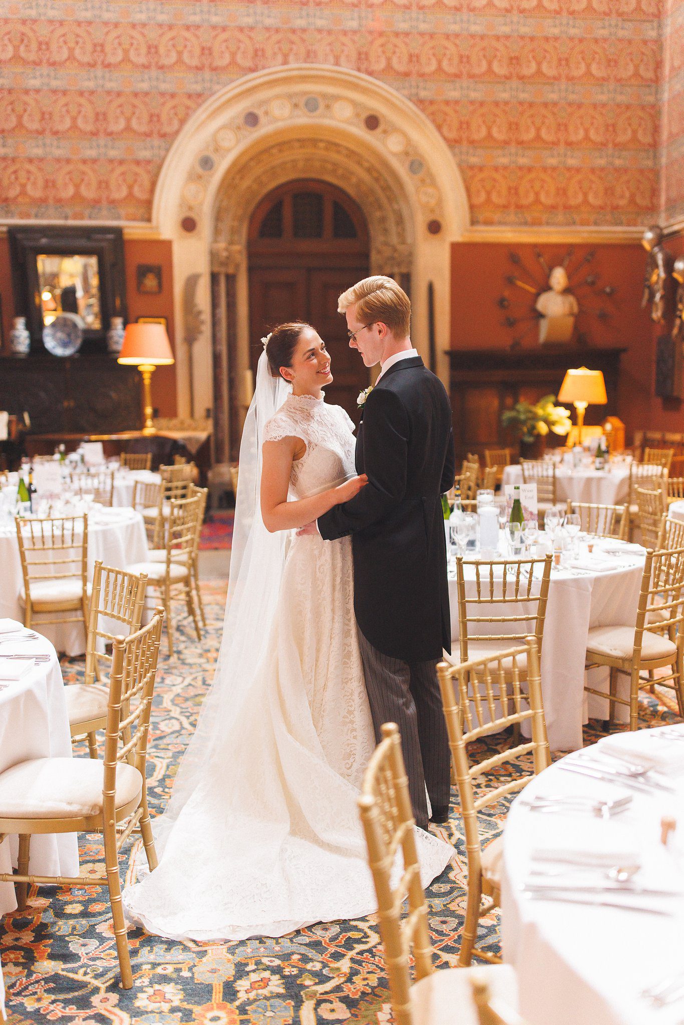 Lucinda and Tom in the dining room before the guests sat down