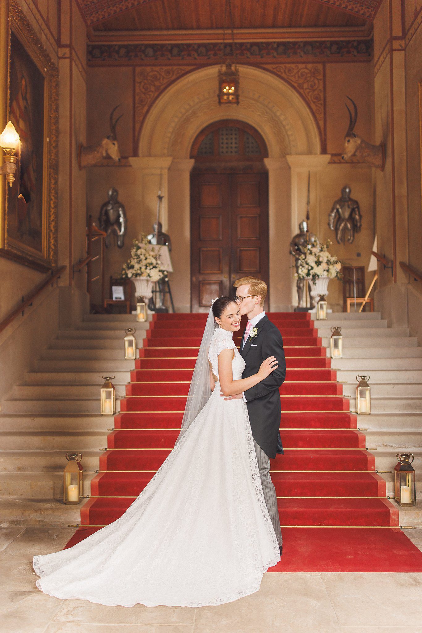 Lucinda and Tom together on the staircase