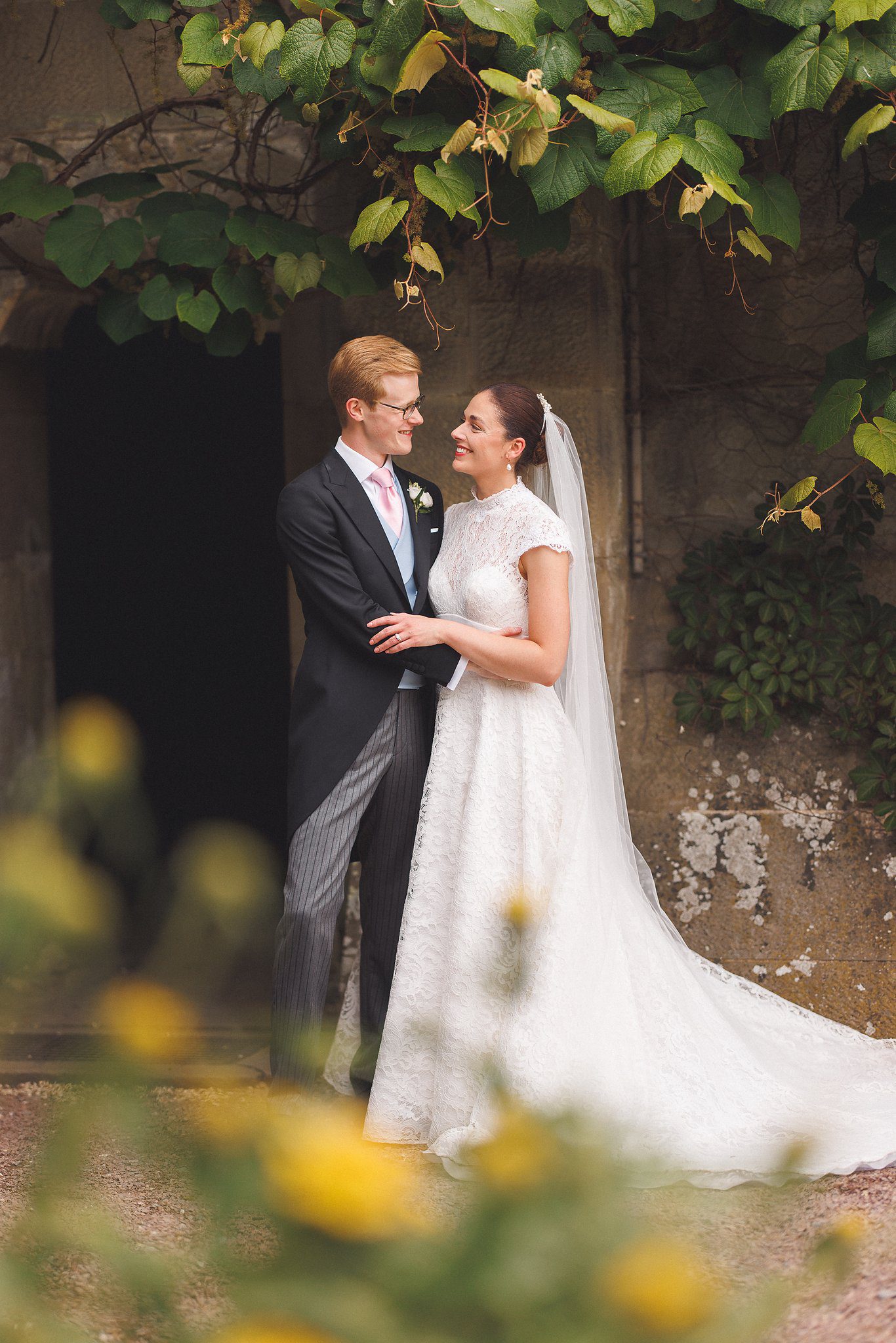Lucinda and Tom in the garden doorway